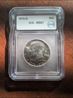 ICG Graded 1976-D Kennedy Half Dollar - Rare Grade MS67